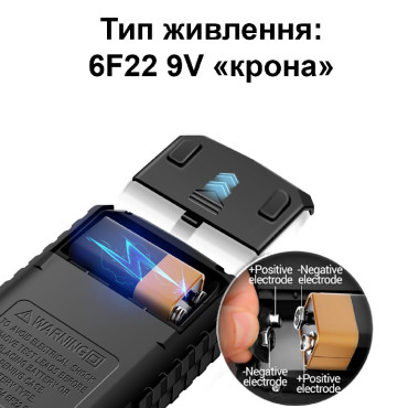 Цифровой мультиметр ANENG SZ308, тестер, с прозвонкой (черный)