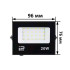 Прожектор 20W, 220V, 6000K, вуличний, IP66, чорний