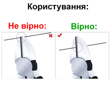 Кусачки, бокорезы, щипцы для обрезки, 128 мм, красные