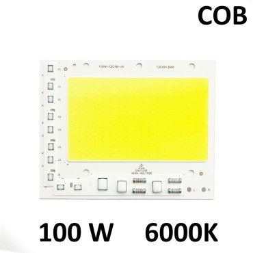 Світлодіодна матриця 100W COB (вбудований драйвер) 6000К 220V