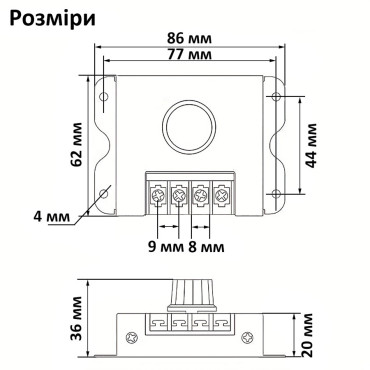 Регулятор напряжения, диммер, регулятор яркости LED, DC 12-24V, 30А, 0-100%