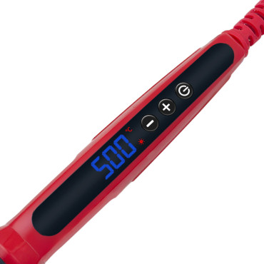 Паяльник с регулировкой температуры, 120W, LCD-дисплей, 220V, (красный)
