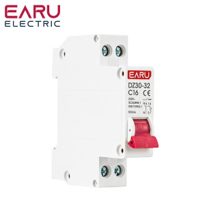 Автоматический выключатель 1P+N 16А 4,5кА тип С, 230V AC EARU