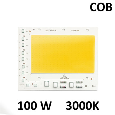 Світлодіодна матриця 100W COB (вбудований драйвер) 3000К 220V