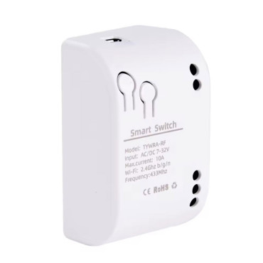 Дистанційний перемикач Wi-Fi+433 МГц 7-32V DC, керування 0-250V 10А