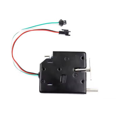 Електромеханічний замок 12V DC 2А (зі штовхачем) з сигнальним дротом