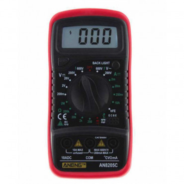 Цифровий мультиметр ANENG AN8205C (червоний)