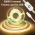 Світлодіодна стрічка COB 320 led/м 8мм живления від USB 5V димер 3000К 5м