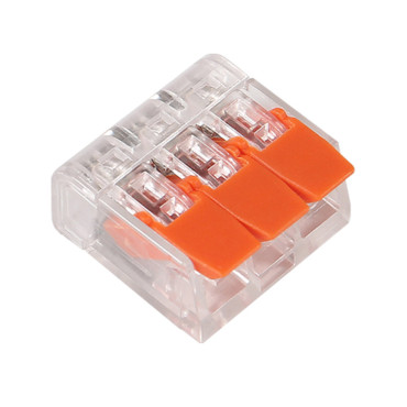 Клемний блок для зрощування 3pin самозатискний 0,14-4мм² 32А 450V