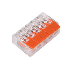 Клеммный блок для сращивания 5pin самозажимной 0,14-4мм² 32А 450V