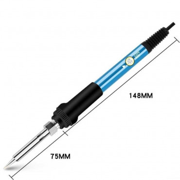 Паяльник 60 Вт с регулировкой температуры, 220V, синий