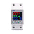 Реле напряжения и тока 230V 63A TOMZN TOVPD1-63VAE со электросчётчиком