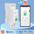 Умный выключатель Tuya WiFi 1P+N 63A электросчетчик (мониторинг)