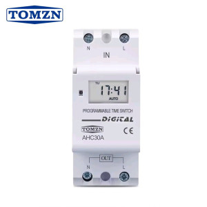 Недельное реле времени TOMZN AHC30A 230В 30А 1NO на DIN рейку