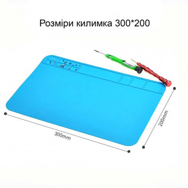 Силиконовый коврик для ремонта электроники 200*300 мм