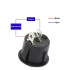 Перемикач SPST з фіксацією 16мм круглий Black 220V 6A