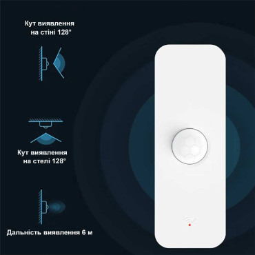 Датчик движения WiFi беспроводной на батарейках для умного дома