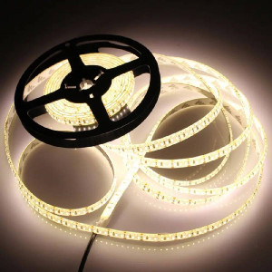 Светодиодная лента smd 3014 204 диод/м теплый белый 3000К (бухта 5м)