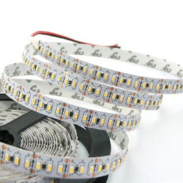 Світлодіодна стрічка smd 3014 204 діод/м теплий білий 3000К (бухта 5м)