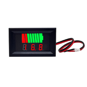 Індикатор рівня заряду акумуляторної батареї 12V - 72V (червоний)