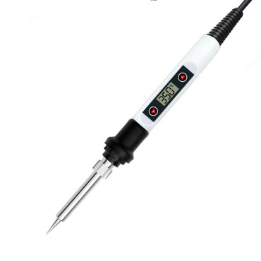 Паяльник 80 Вт з регулюванням температури, з LCD-дисплеєм (білий) 230V