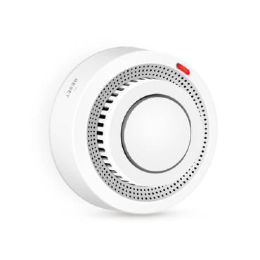 Датчик дыма Tuya, Wi-Fi (белый) с сиреной 85дБ