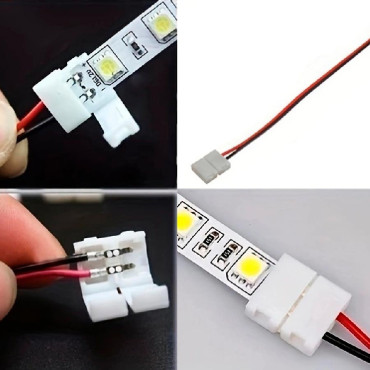 Соединитель XC11 для LED лент 8мм "клипса-провод"