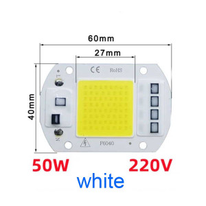 Светодиодная матрица 50W (встроенный драйвер) 6000К