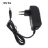 Блок питания с 220V на 12V 2A чёрный (выход 5,5*2,1мм)
