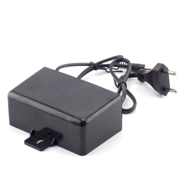 Блок питания с 220V на 12V 2A, крепление на поверхность, черный, (выход 5,5*2,1мм)