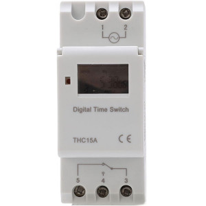 Недельное реле времени THC15A 220В 16А 1NO 1NC на DIN рейку