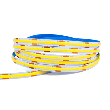 Світлодіодна стрічка COB/FOB 320 led/м 12V 8мм теплий білий 3000К 2м
